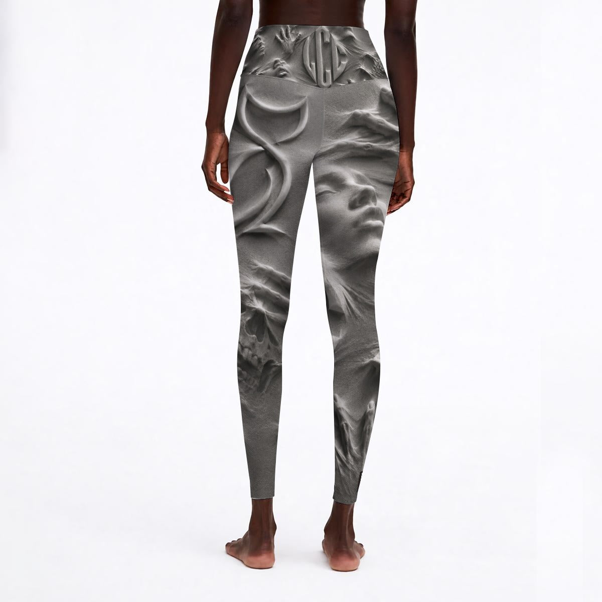 LCC GHOSTY Women's High Waisted Athletic Leggings