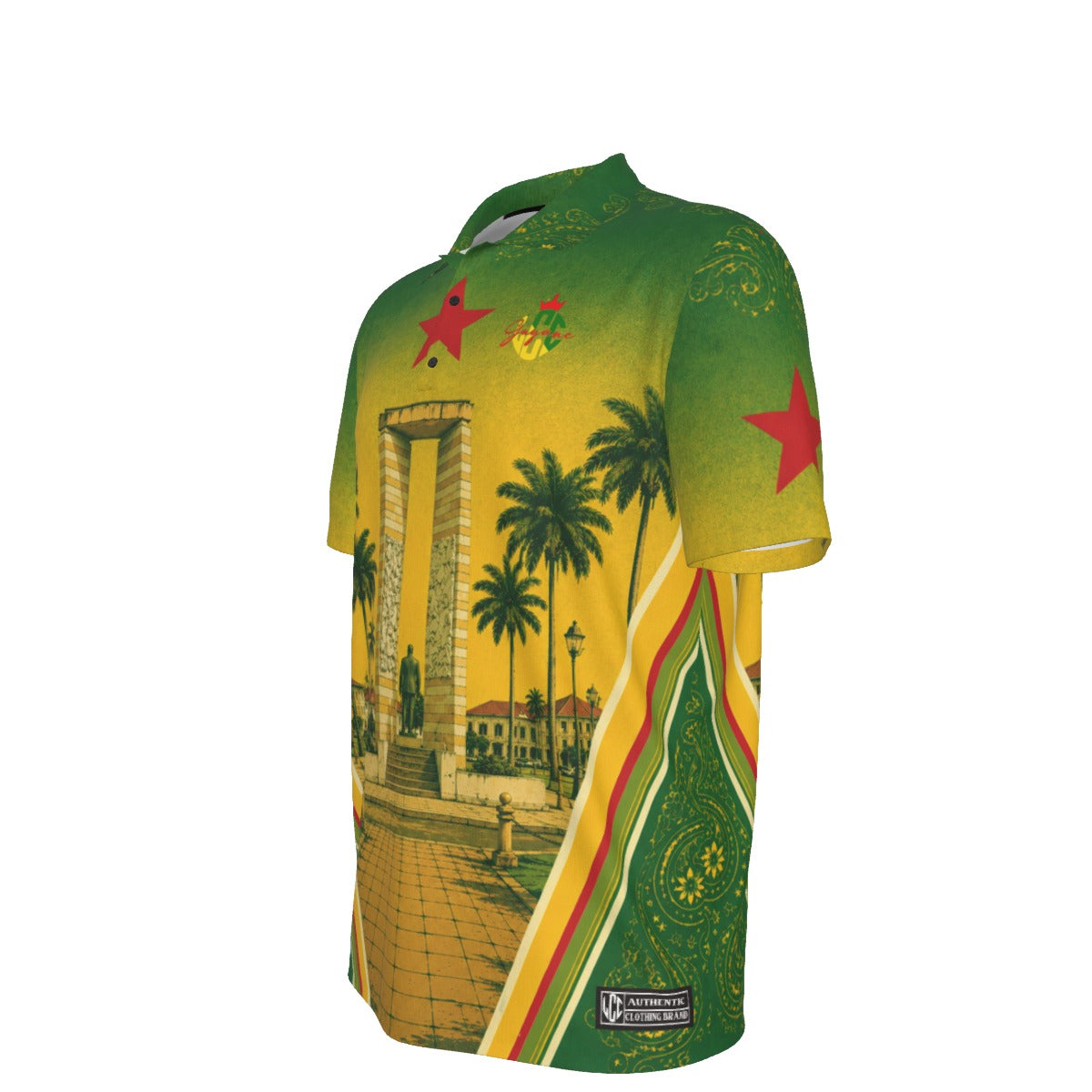 GUYANE PALMISTE Men's Polo Collar Jersey