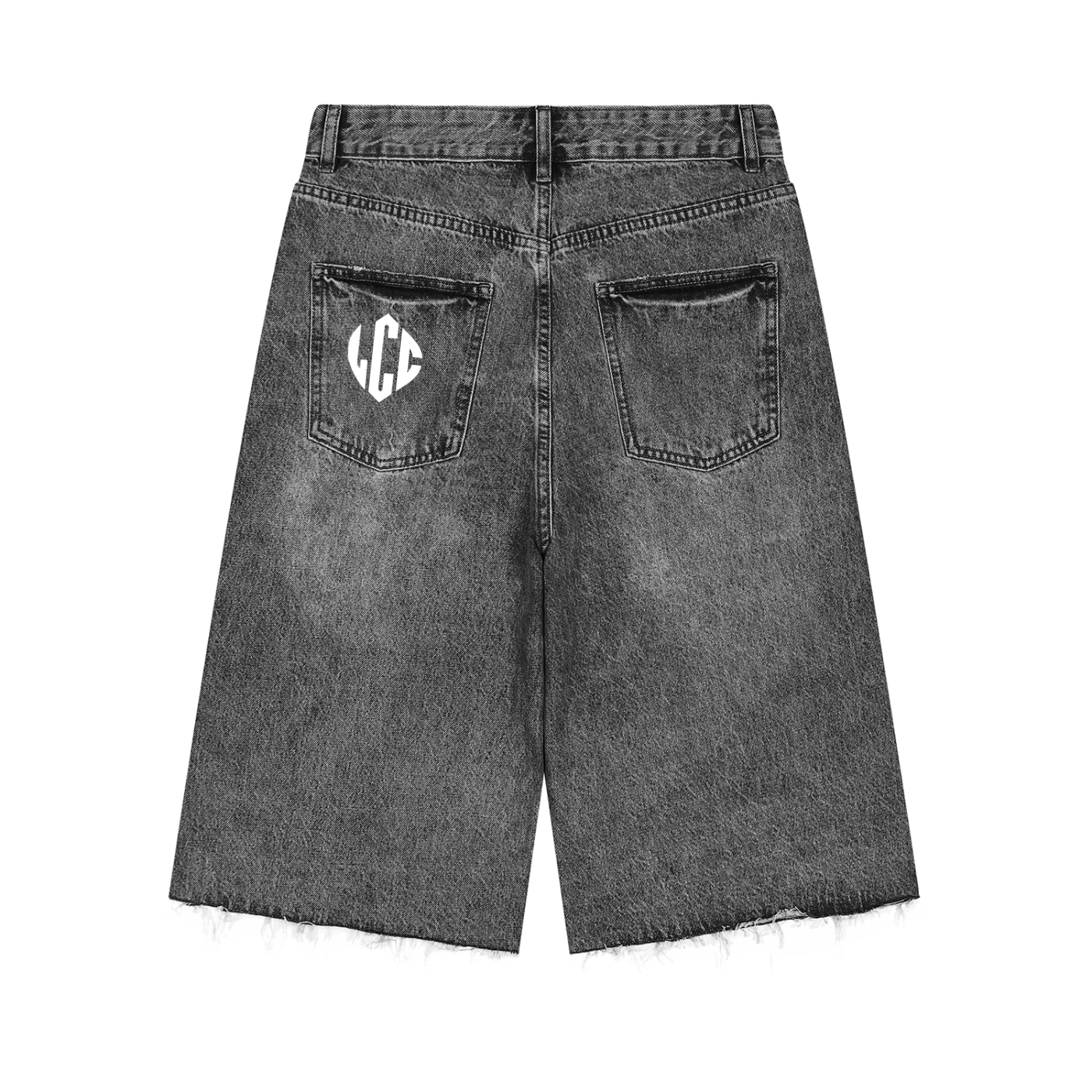 HUSTLIN 24 HOURS Vintage Denim Shorts
