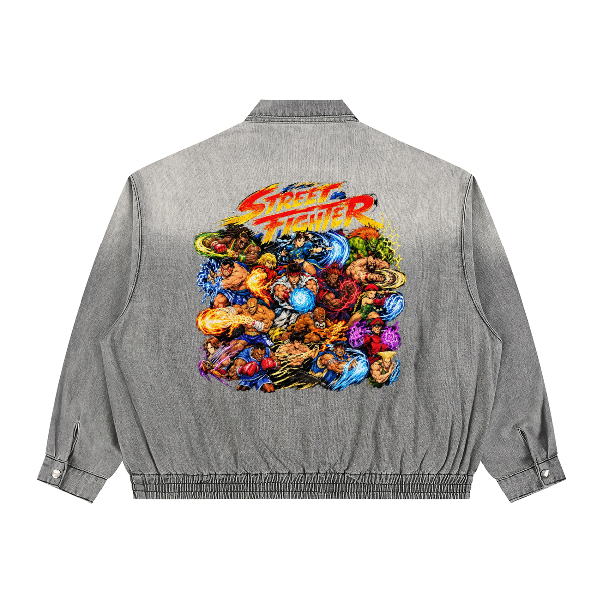 Street Fighter Vintage Full-Zip Denim Jacket