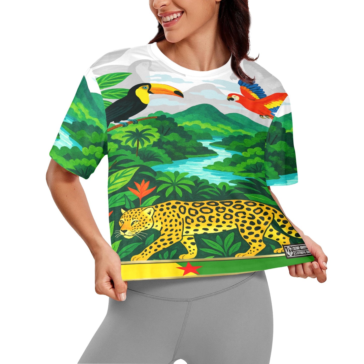 GUYANE PAYSAGE Women's Cropped T-shirt