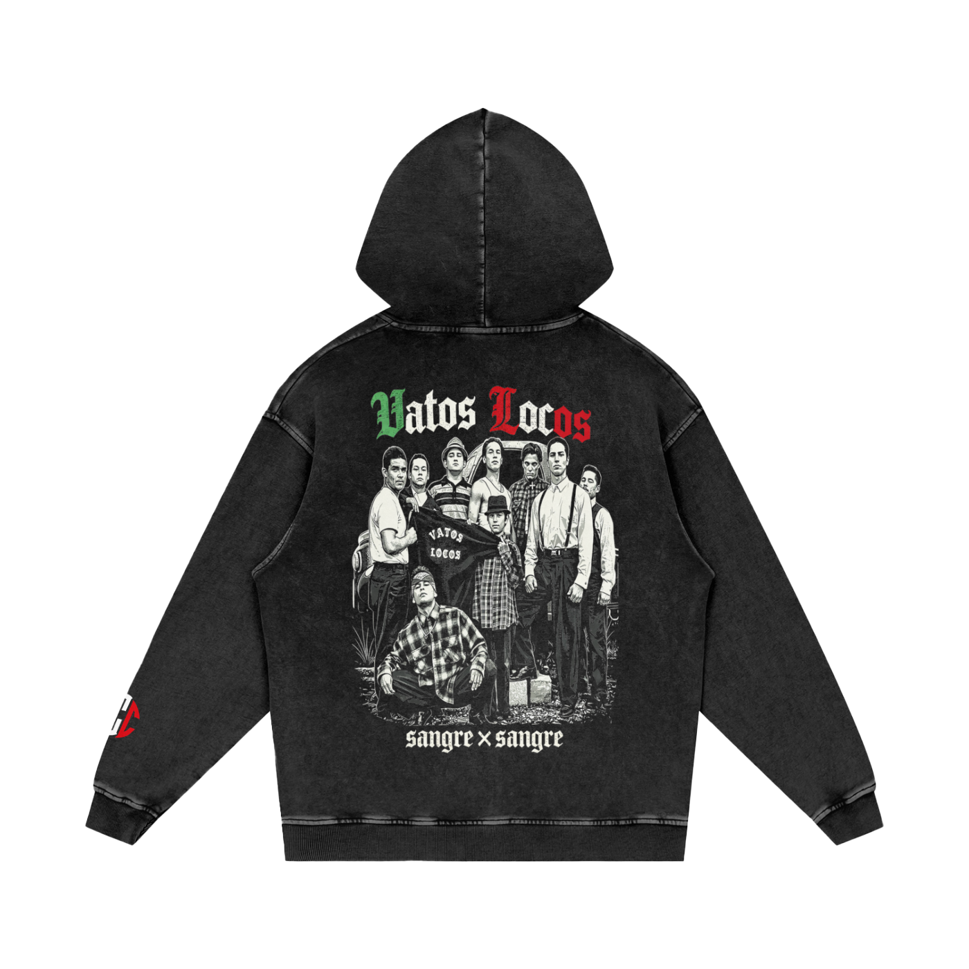 VATOS LOCOS Snow Washed Loose Cotton Hoodie