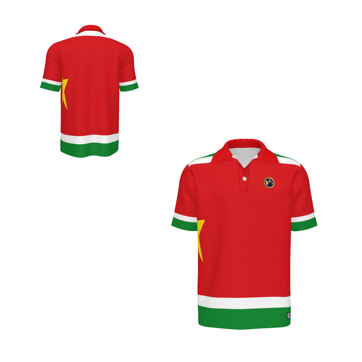 GUADELOUPE Men's Short Sleeve Polo Shirt