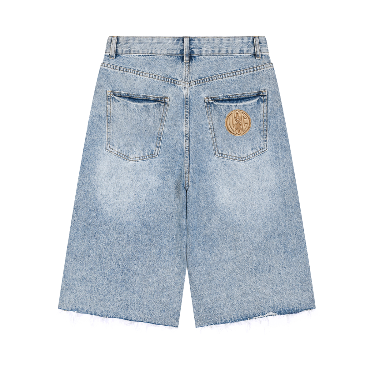 TUPAC Vintage Wide Leg Denim Shorts