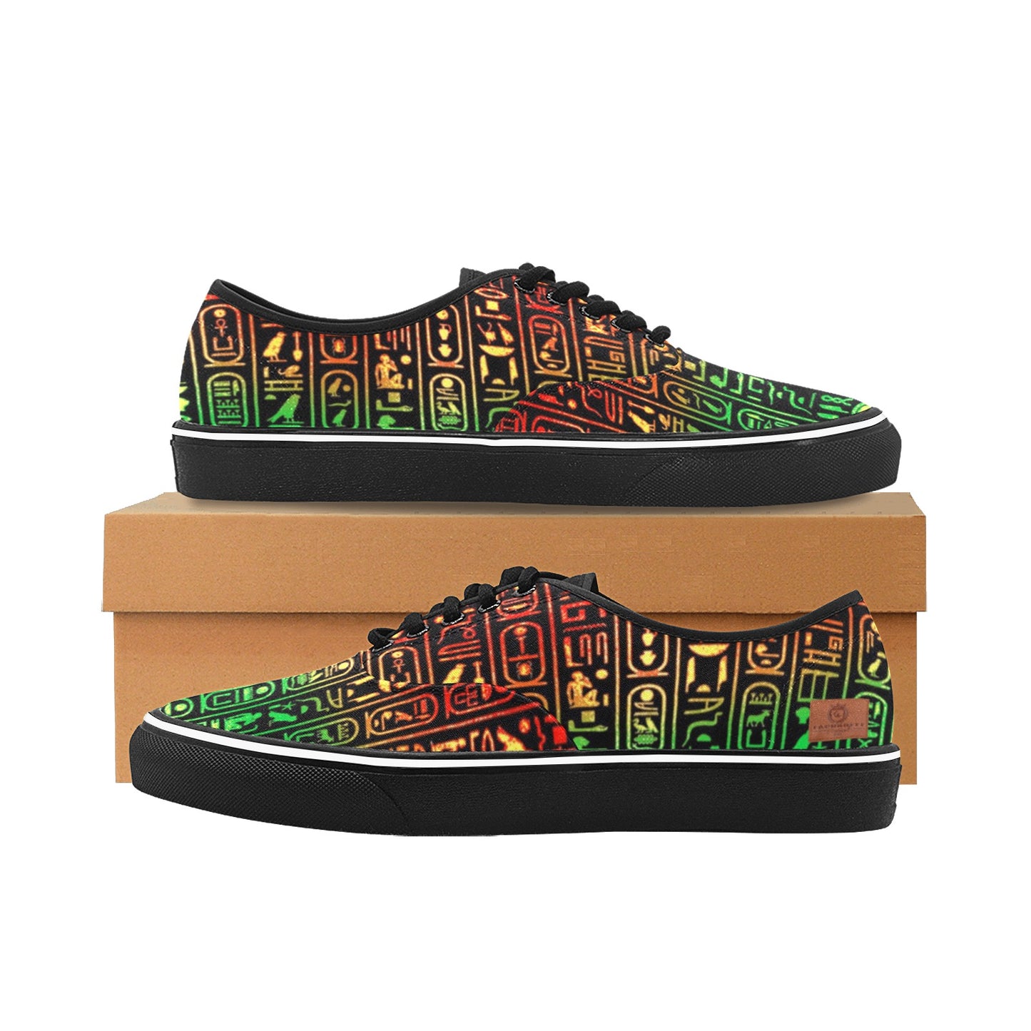 HIEROGLYPH Men's Canvas Low Top Shoes