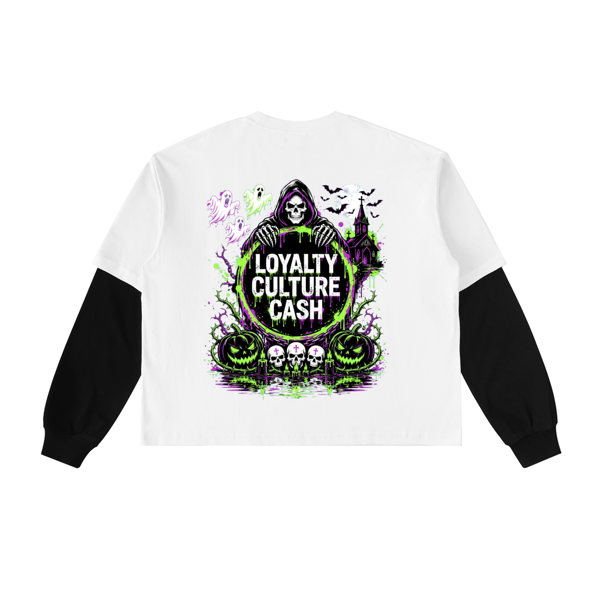 DARKSIDE Contrast Sleeve T-Shirt