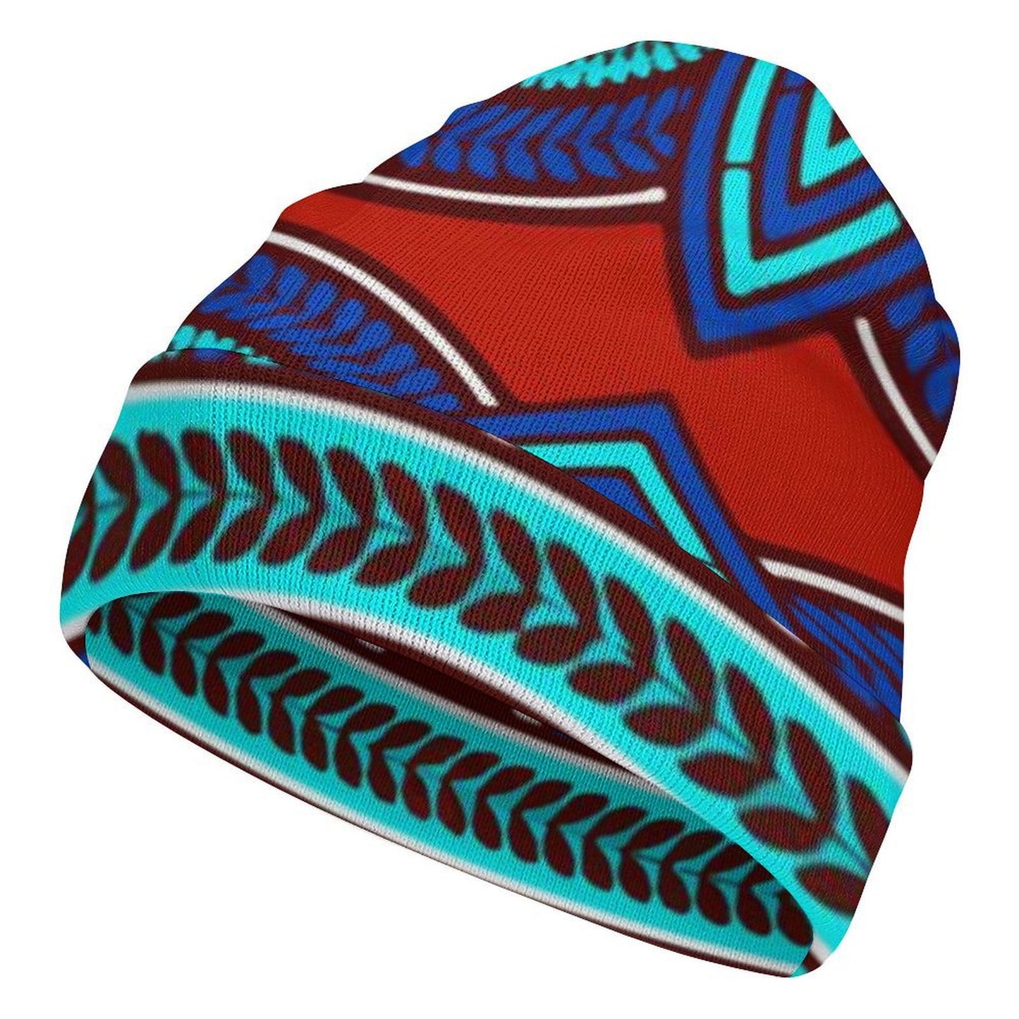 AFRICAN PATTERN All Over Print Knit Beanie