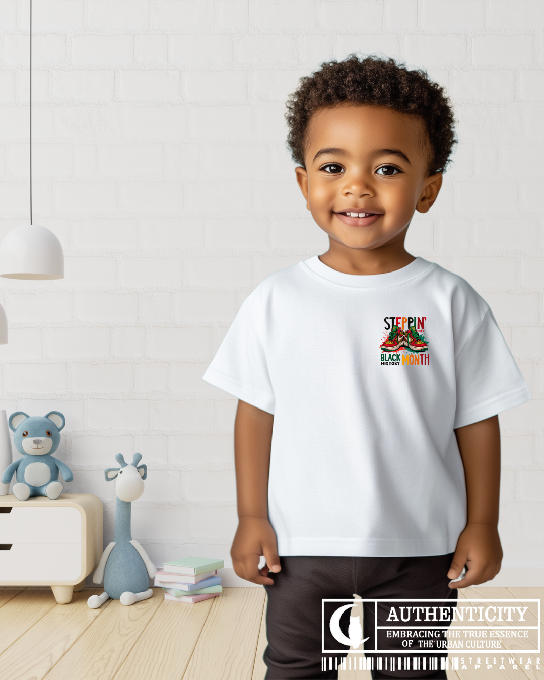 STEPPIN IN BHM Toddler Jersey T-Shirt