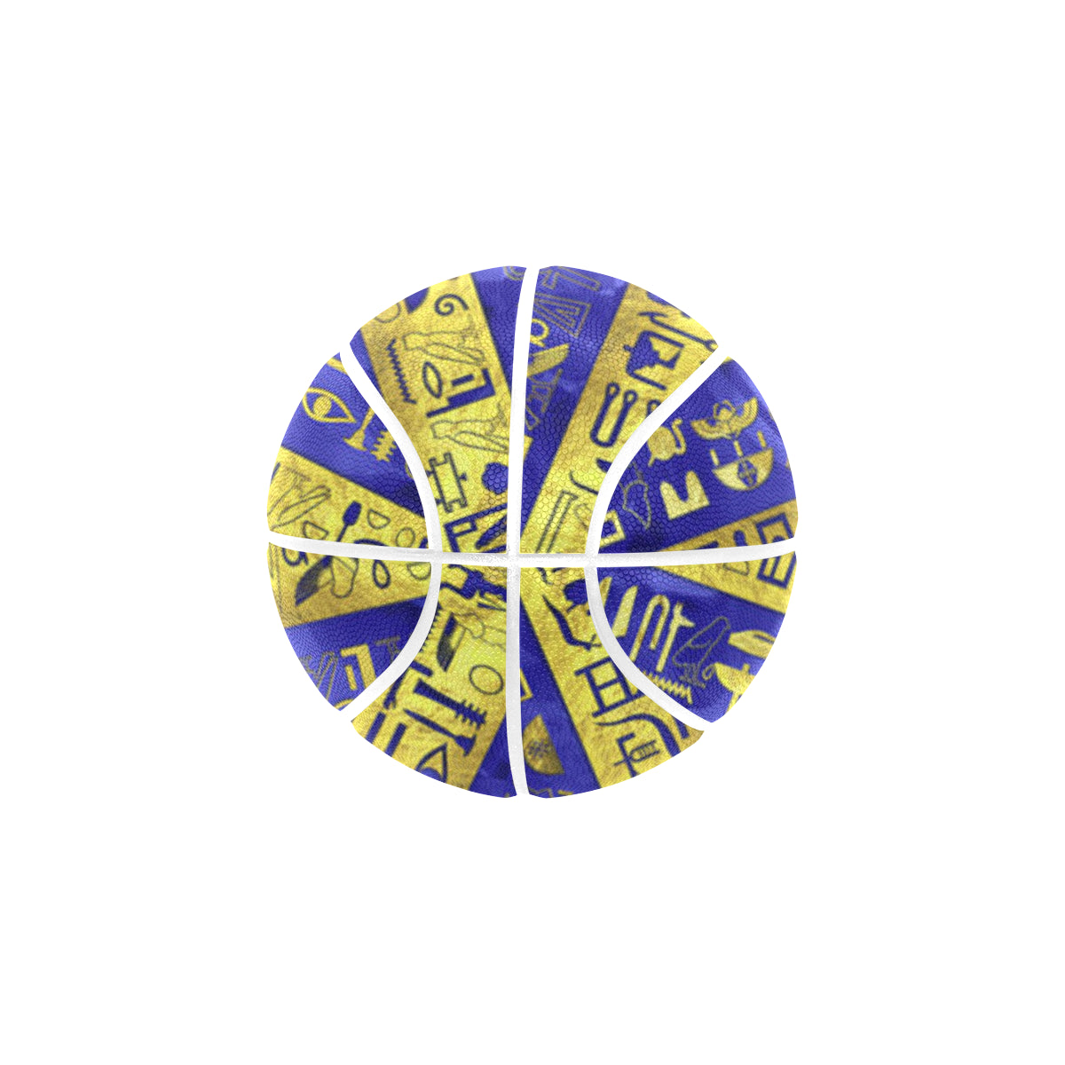 HIEROGLYPH GOLDEN BLUE All Over Print Basketball