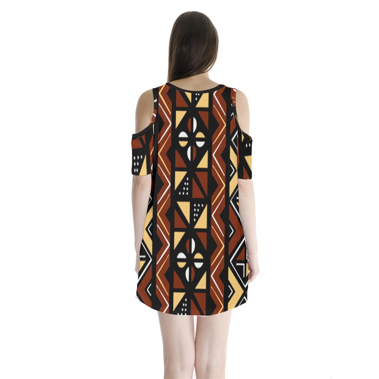 Bologan Shoulder Cutout Velvet One Piece