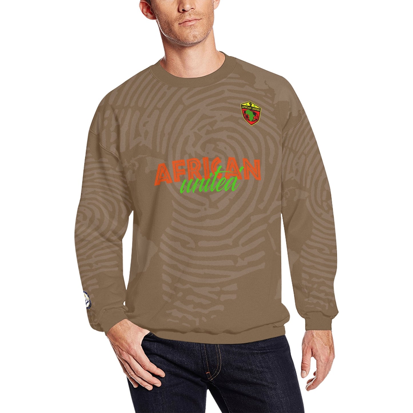 AFRICAN UNITED Crewneck Sweatshirt for Men