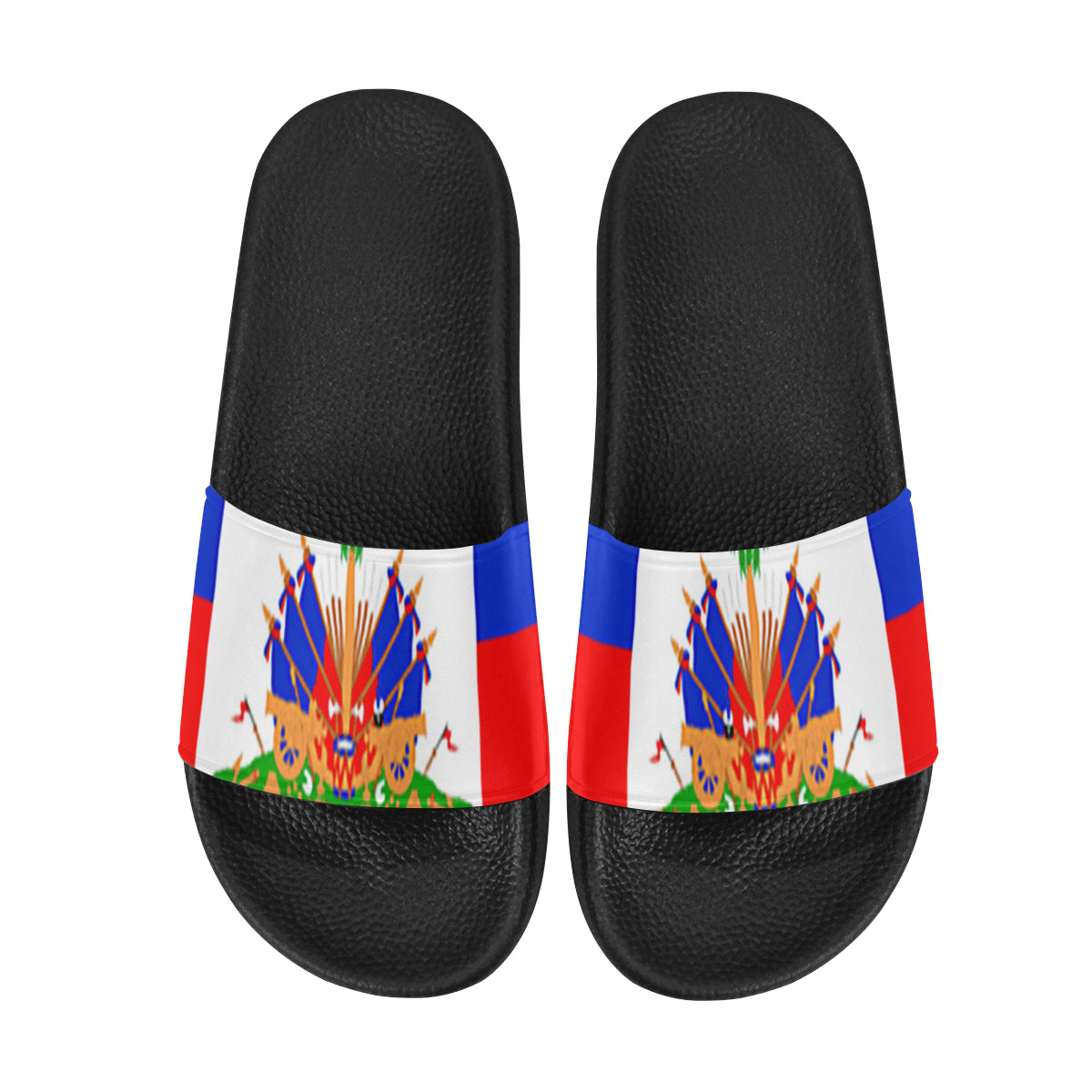 HAITI FLAG Men's Slide Sandals (Model 057)