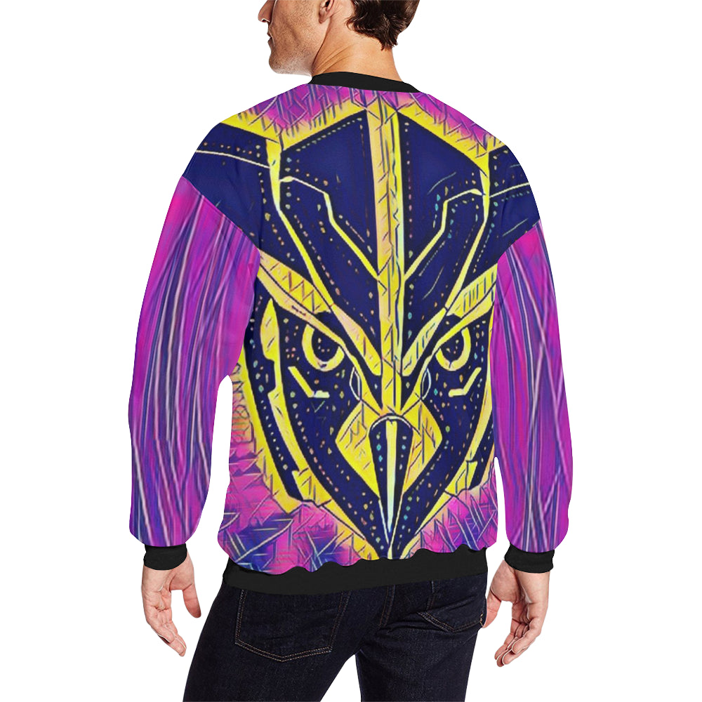 OWLFORMERS ART Men's Oversized Fleece Crew Sweatshirt