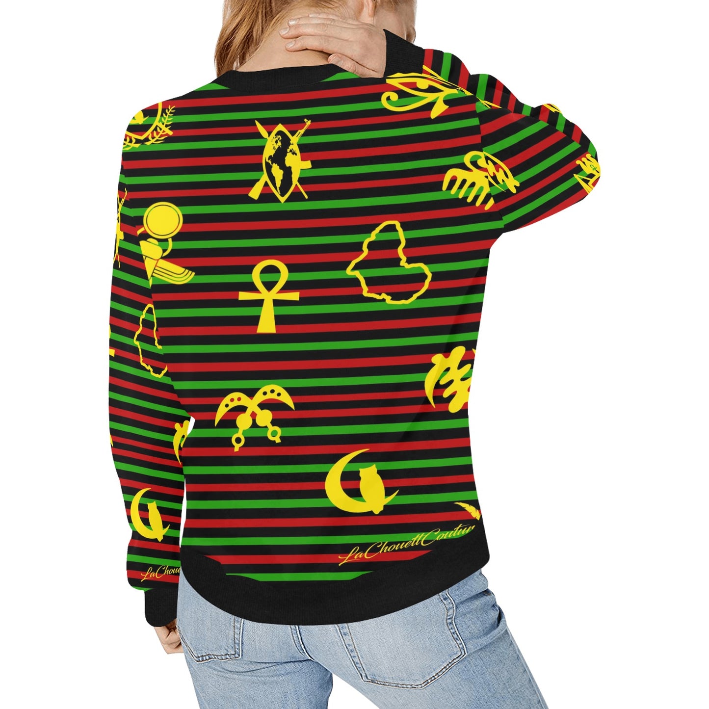 RBG KEMET Women's Rib Cuff Crew Neck Sweatshirt