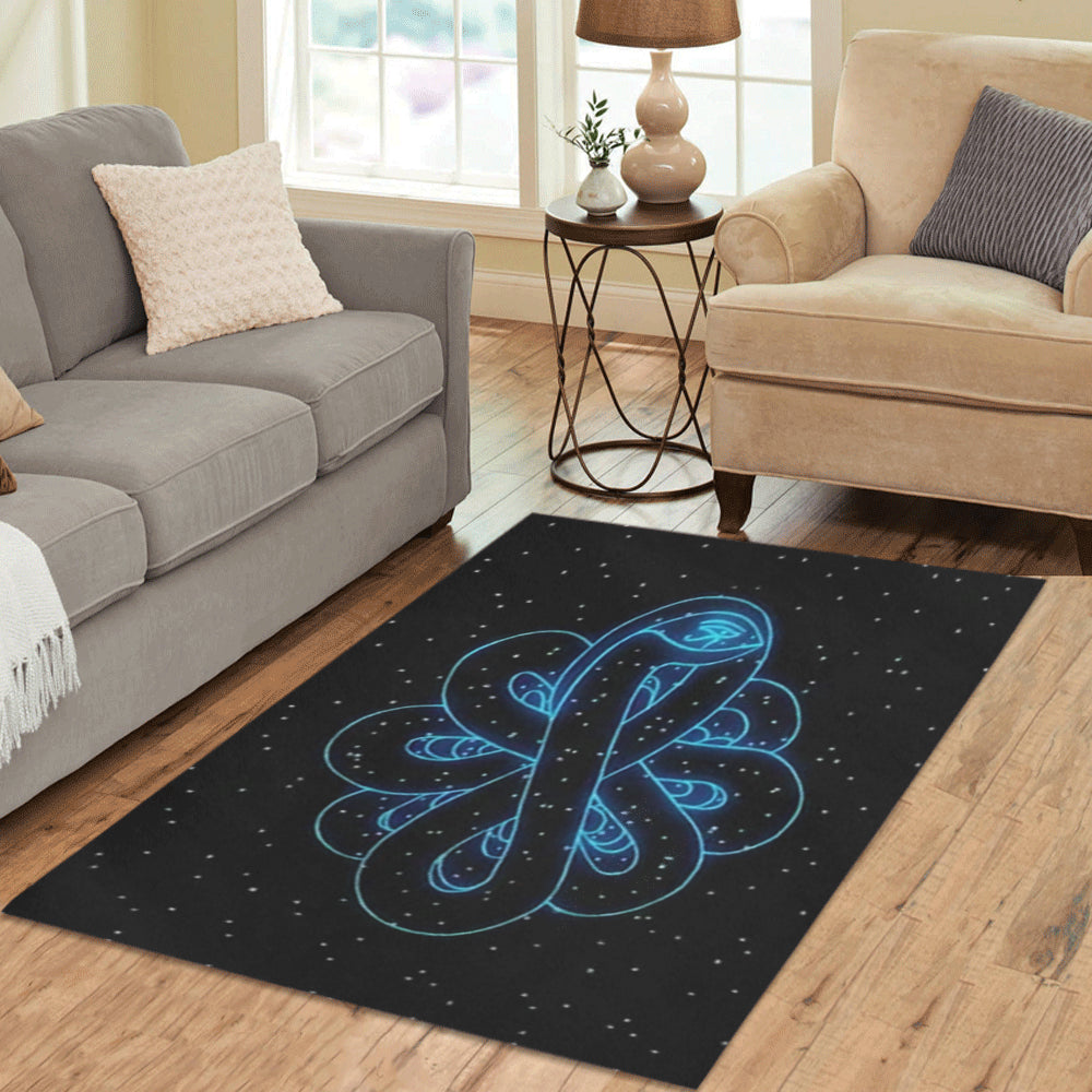 SNAKE OF CREATION WADJET Area Rug 5'3''x4'