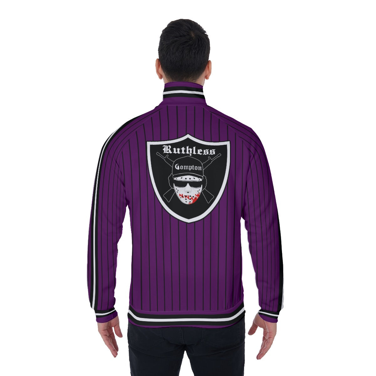 EAZY-E RUTHLESS PRPLE Men's Stand Collar Jacket