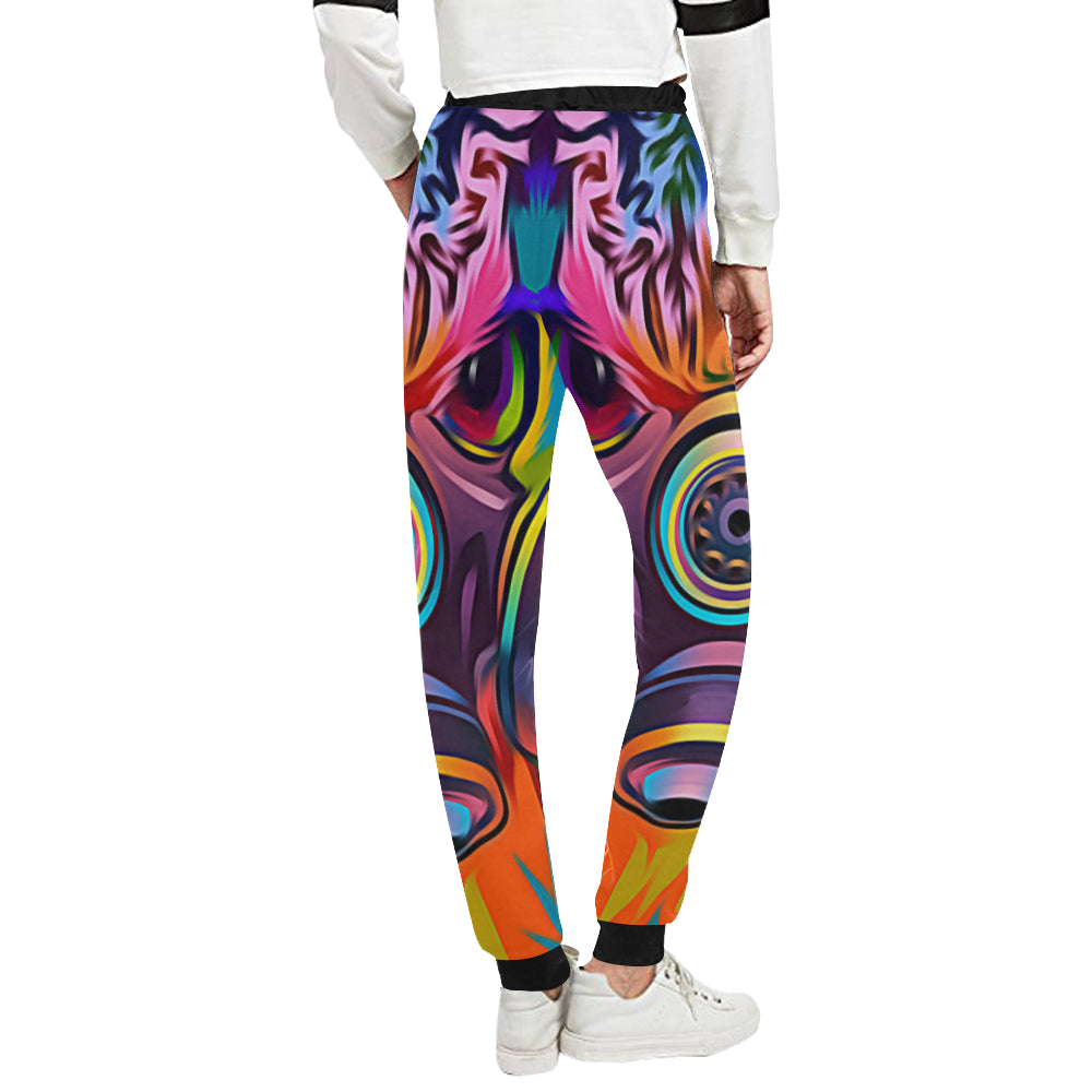 TOXIC COLORS Women's All Over Print Sweatpants (Model L11)