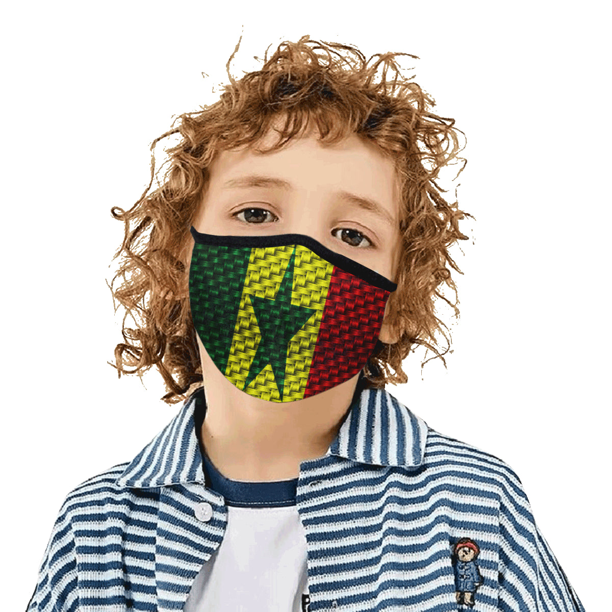 SENEGAL FLAG Mouth Mask in One Piece (2 Filters Included)