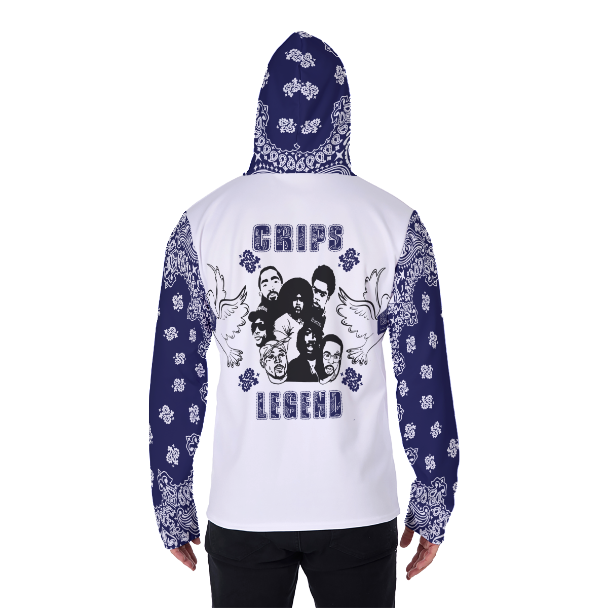 CRIPS LEGEND Heavy Fleece Pullover Hoodie With Mask