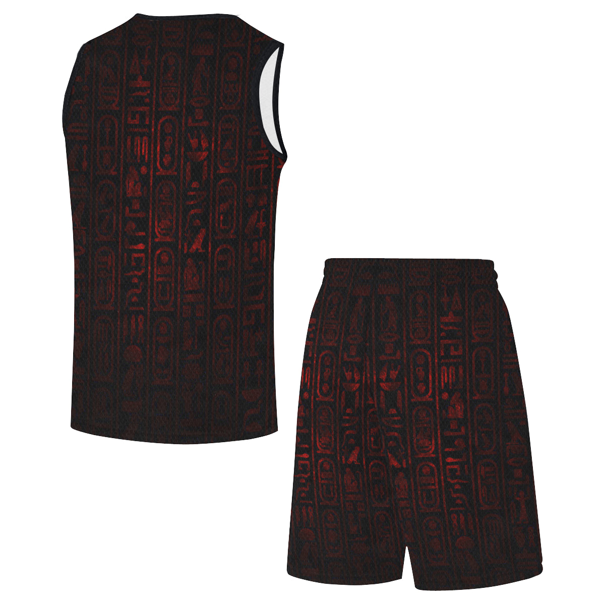 HIEROGLYH RED Basketball Uniform