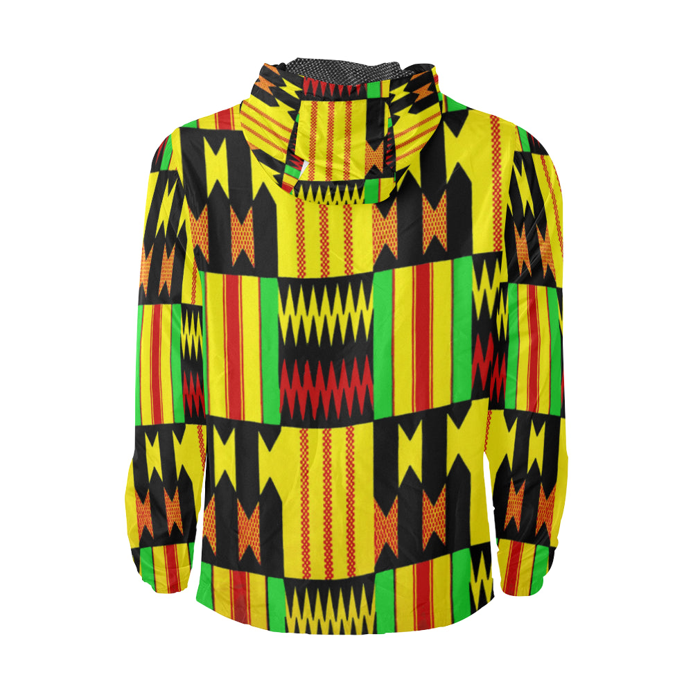 KENTE FULL RASTA All Over Print Windbreaker for Unisex