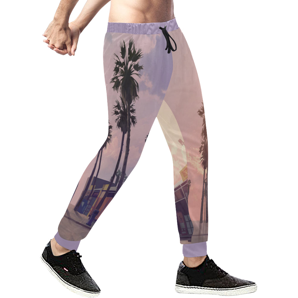 LACHOUETT WESTCOAST Men's All Over Print Sweatpants (Model L11)