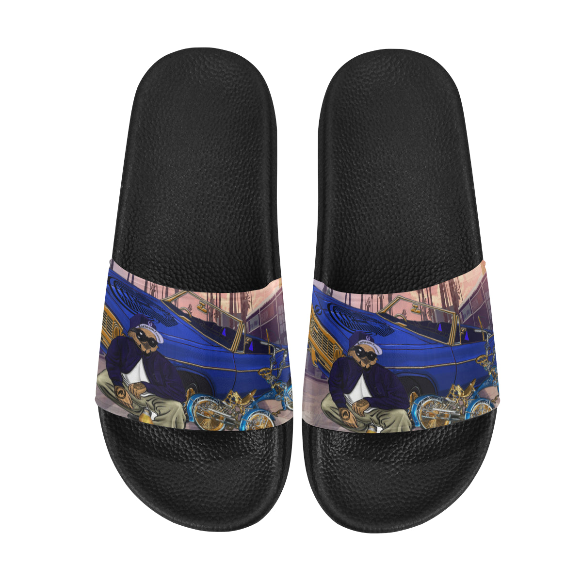 THE OWL N.W,A Men's Slide Sandals (Model 057)