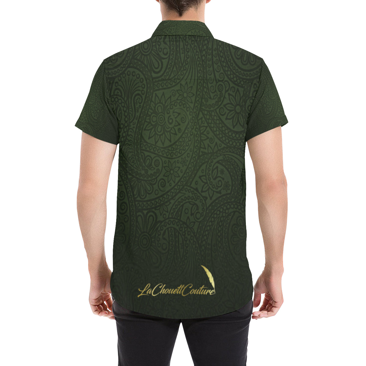 BANDANA LUXURY KAKI Men's All Over Print Short Sleeve Shirt