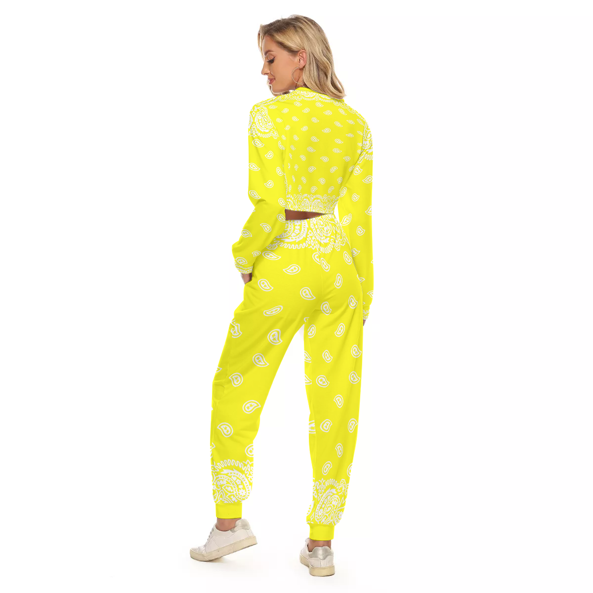 BANDANA FULLY L.K Women's Crop Sweatshirt Suit