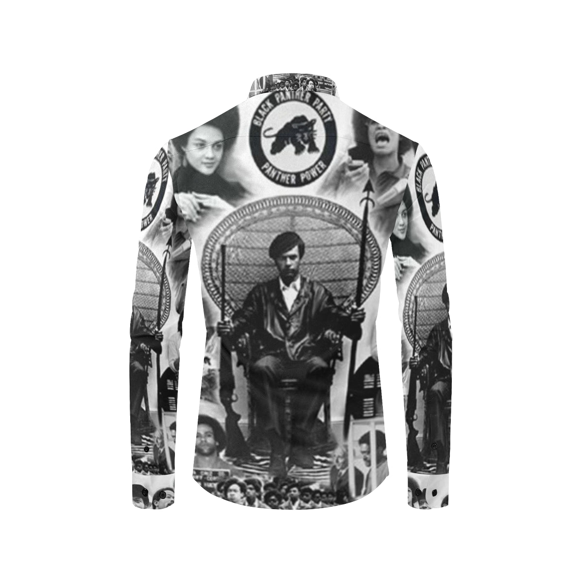 BLACK PANTHER PARTY Men's All Over Print Casual Dress Shirt