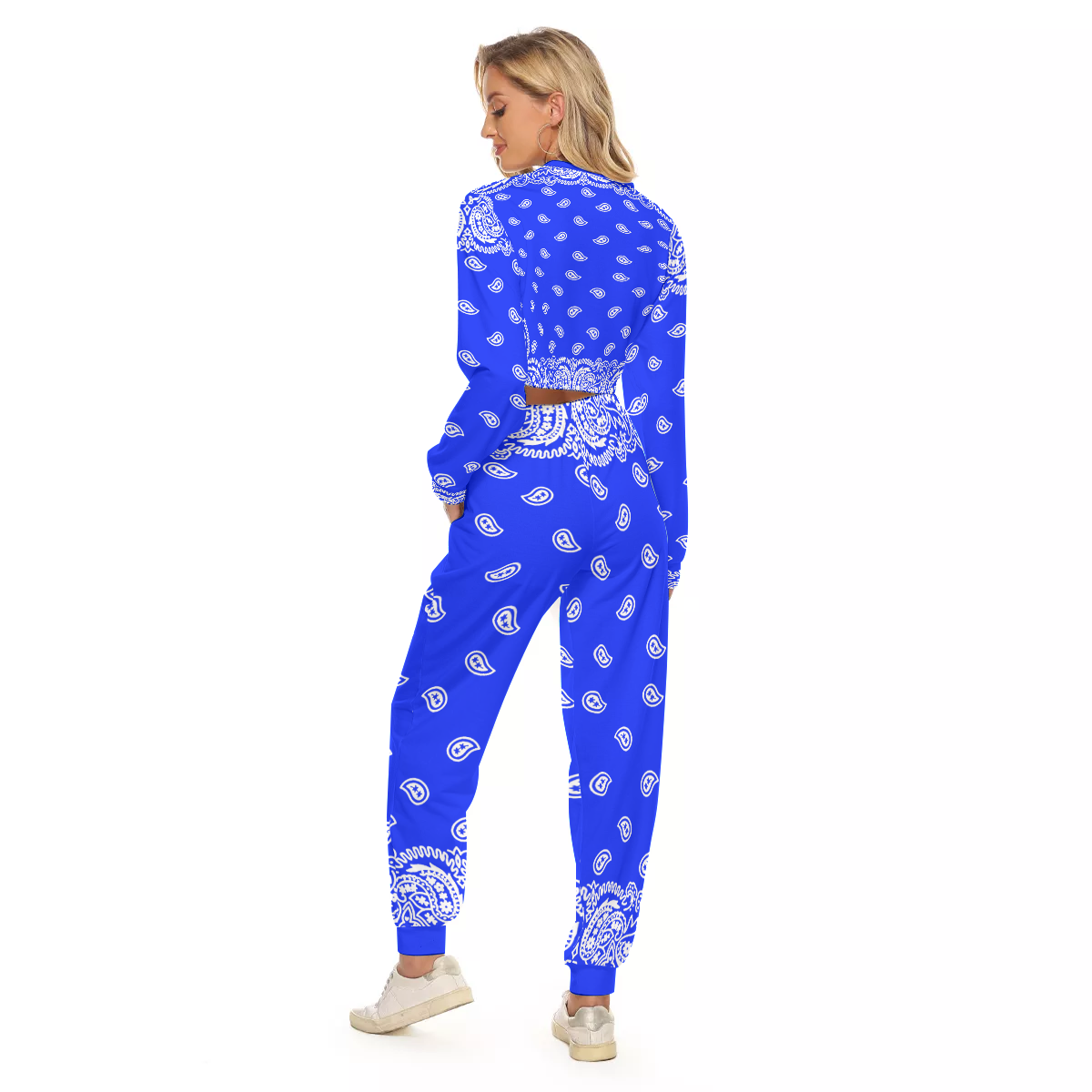 BANDANA FULLY Cs'UP Women's Crop Sweatshirt Suit
