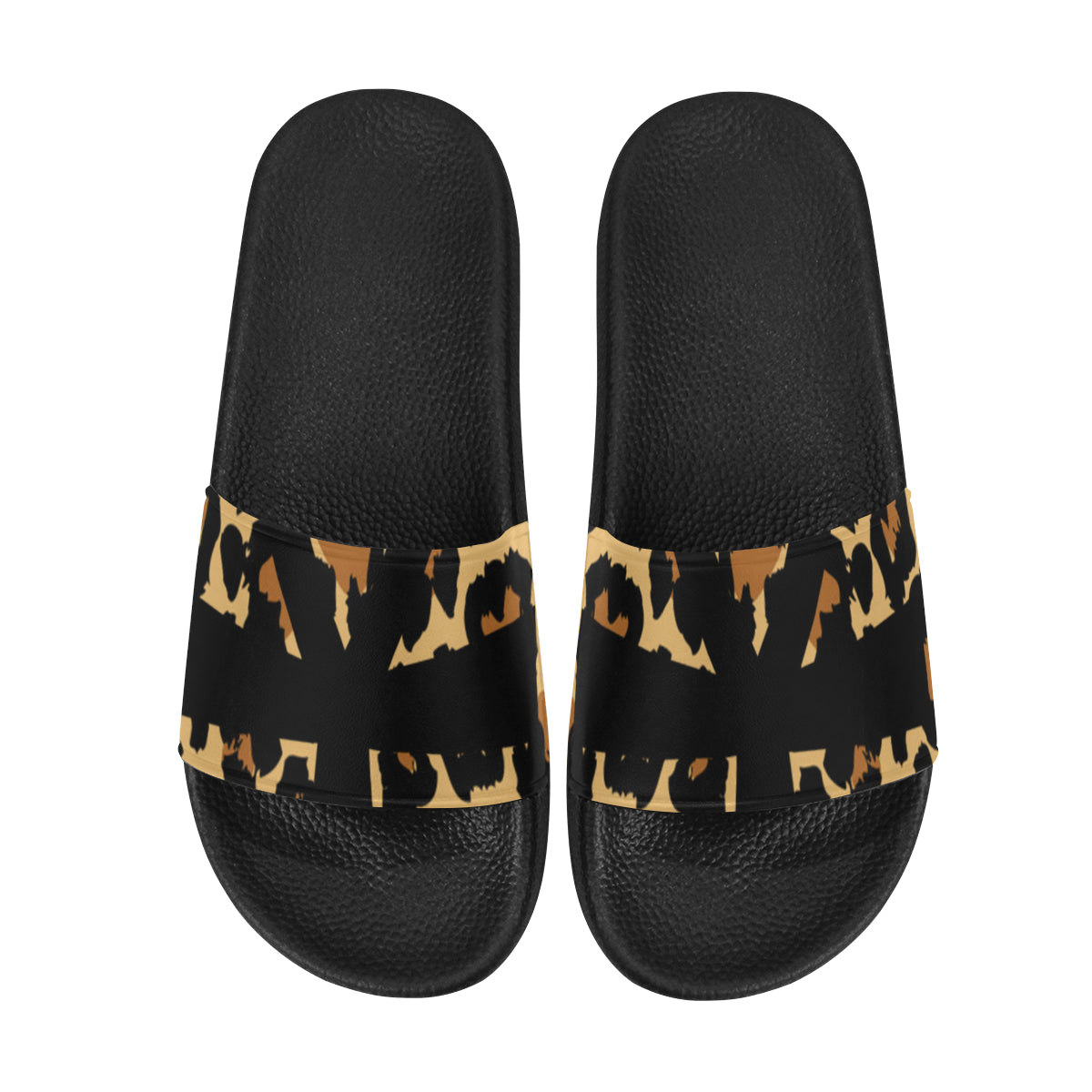 CHEETAH ANKH Men's Slide Sandals (Model 057)