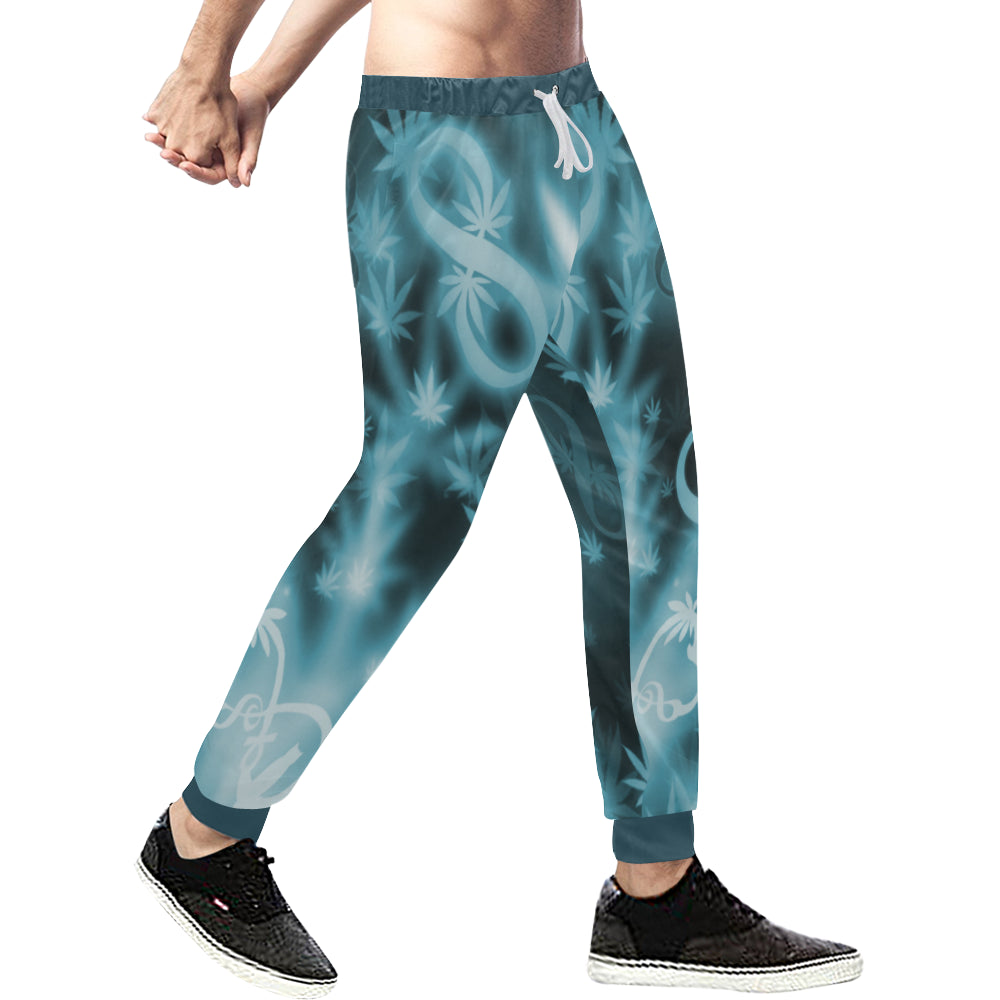 INFINITY BLUE COSMOS Men's All Over Print Sweatpants (Model L11)