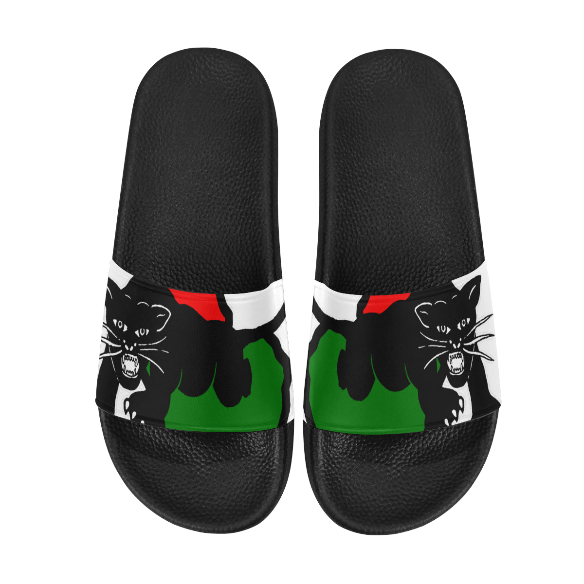 BLACC PANTHER RBG WHT Women's Slide Sandals