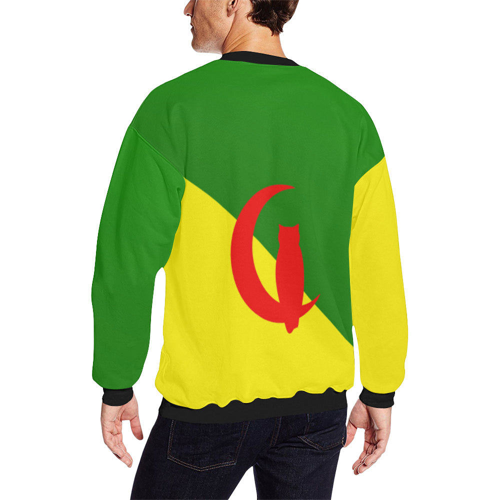 FRENCH GUIANA Men's Oversized Fleece Crew Sweatshirt