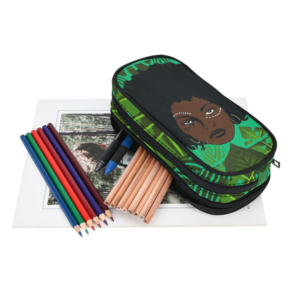 TROPICAL KWEEN FOREST Pencil Pouch/Large