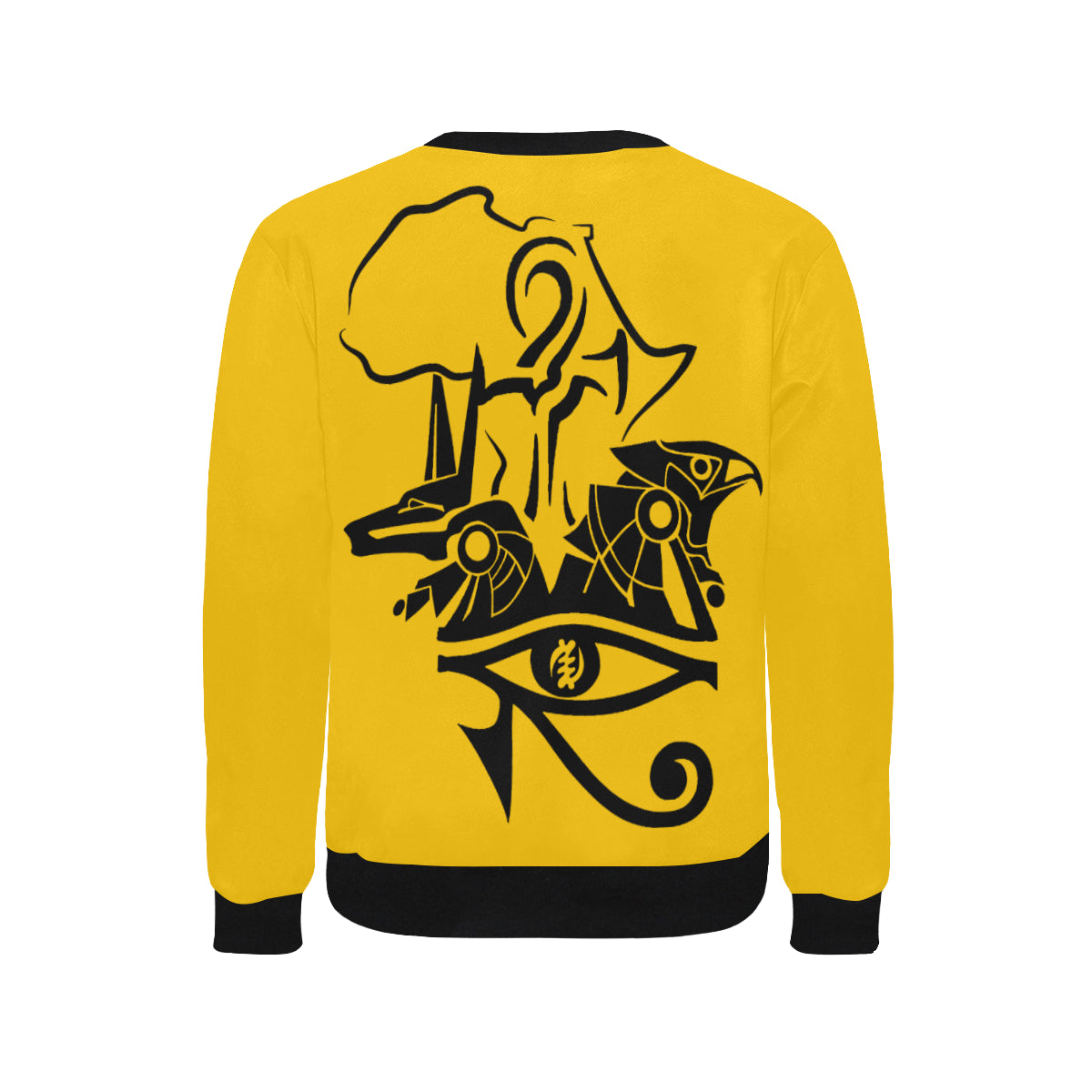 ANUBIS AND HERU YLW Men's Rib Cuff Crew Neck Sweatshirt