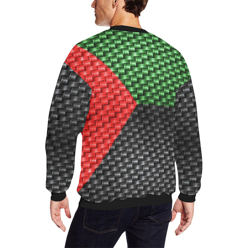 MADA STYLE Men's Oversized Fleece Crew Sweatshirt