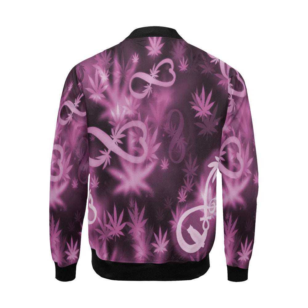 INFINITY PURPLE COSMOS Bomber Jacket for Men