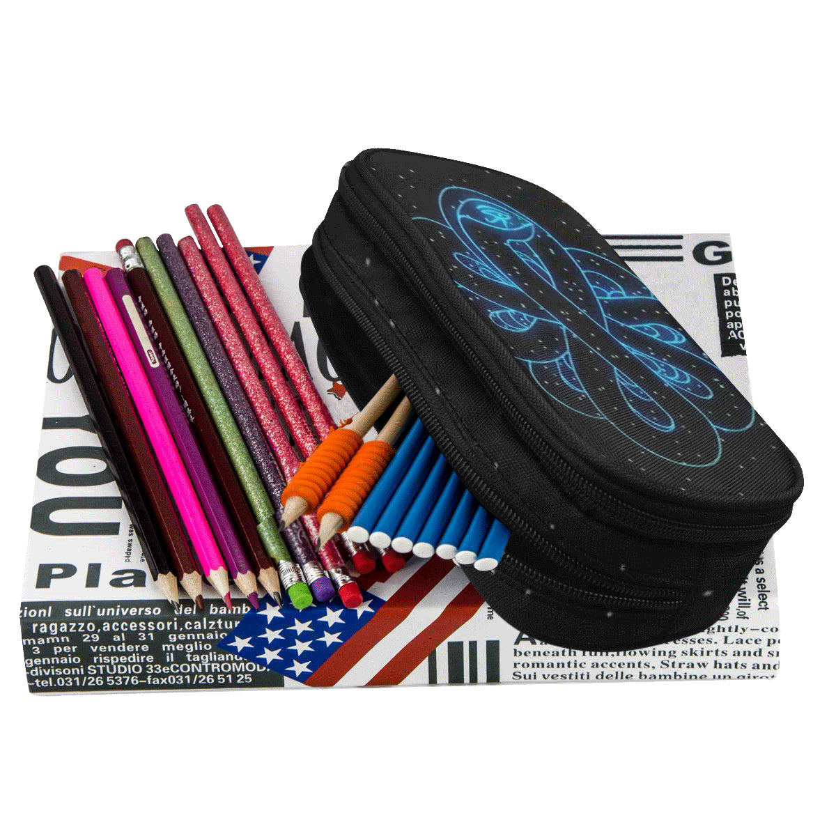 SNAKE OF CREATION WADJET Pencil Pouch/Large