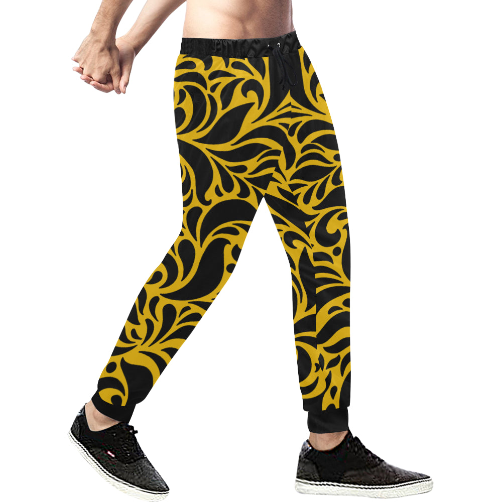 GORGIOUS YLW Men's All Over Print Sweatpants (Model L11)