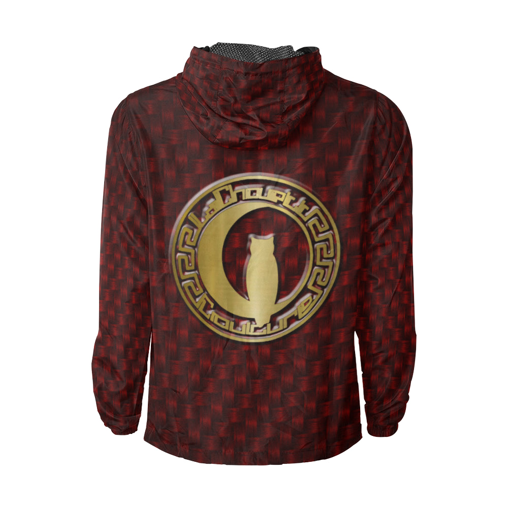 PAGNE RED All Over Print Windbreaker for Unisex