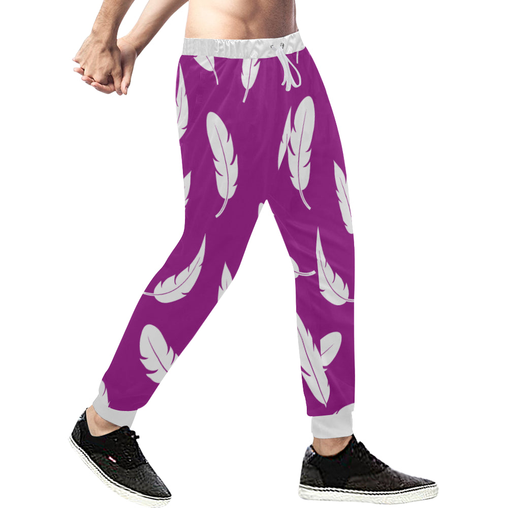 FEATHER GRAPES Men's All Over Print Sweatpants