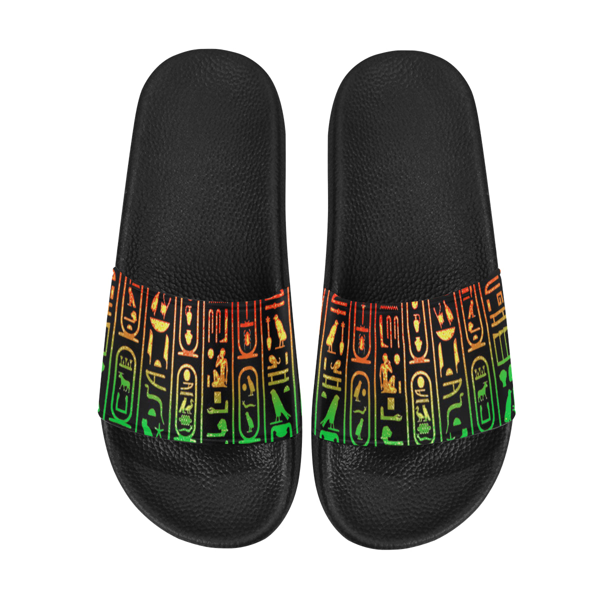 RASTAGLYPH Men's Slide Sandals (Model 057)