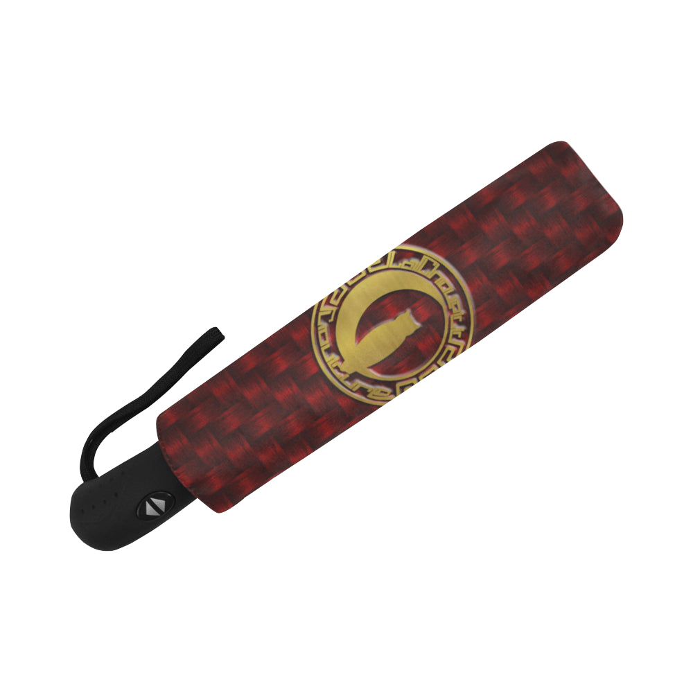 DELUXE RED Auto-Foldable Umbrella