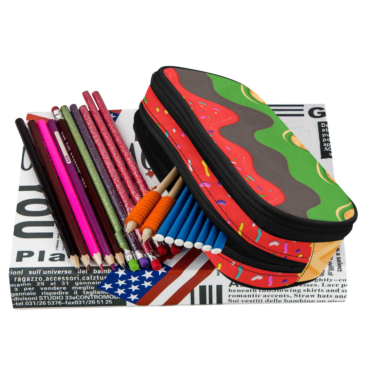 RBG ICE CREAM Pencil Pouch/Large