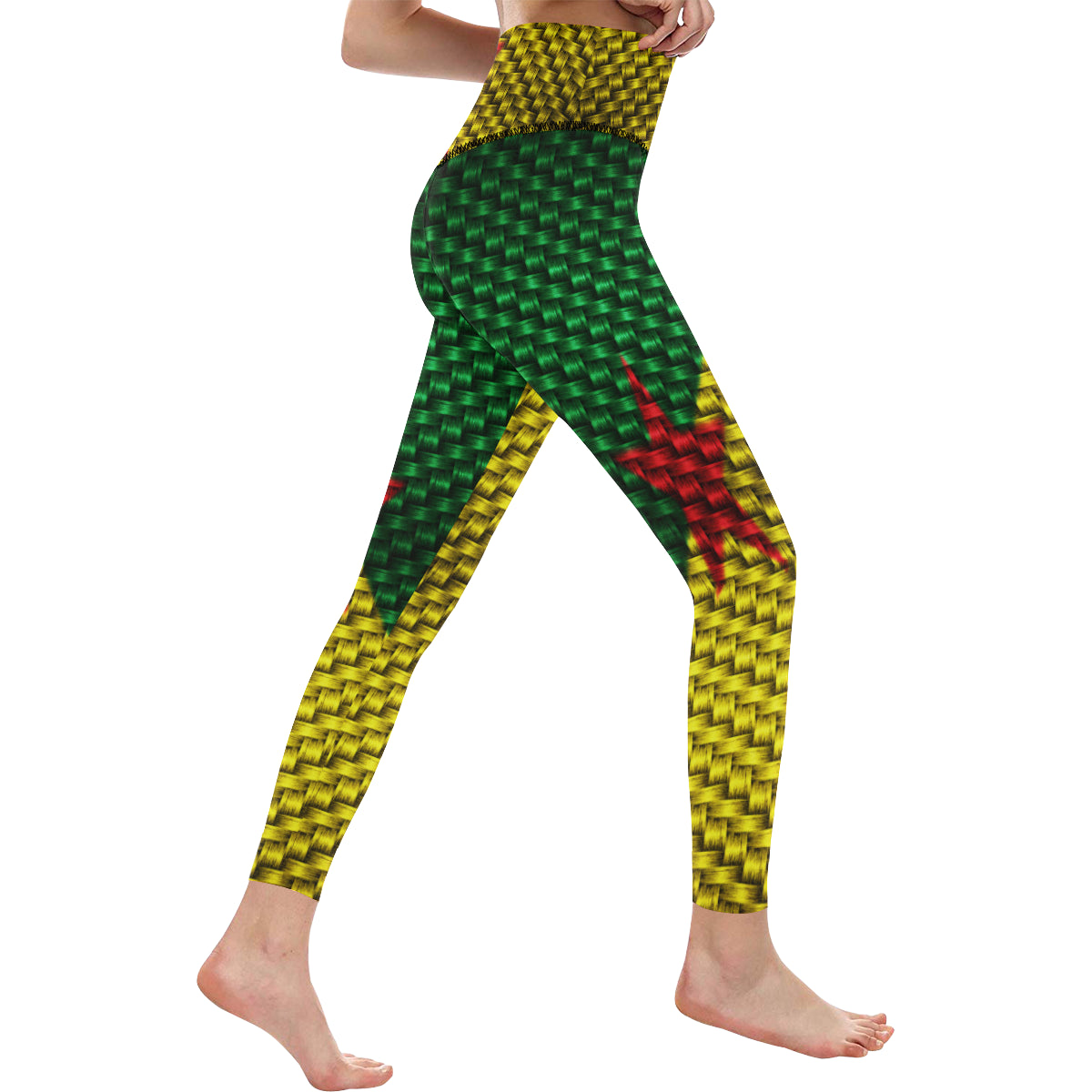 YANAZER All Over Print High-Waisted Leggings