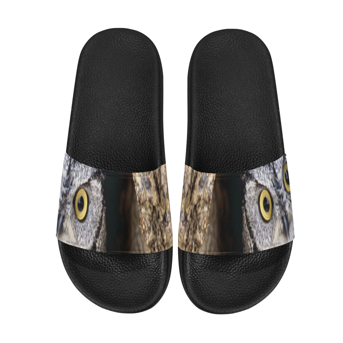 OWL IN HOLE Women's Slide Sandals (Model 057)