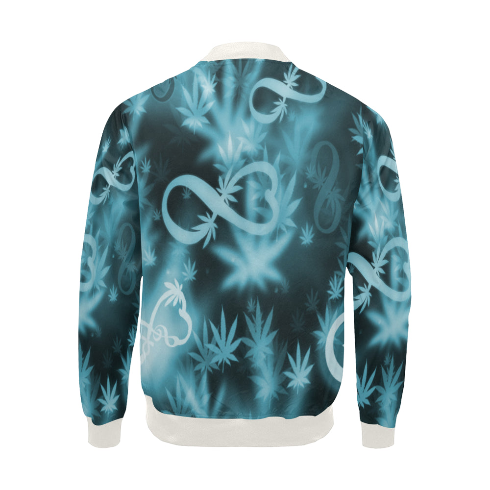 INFINITY BLUE COSMOS Bomber Jacket for Men