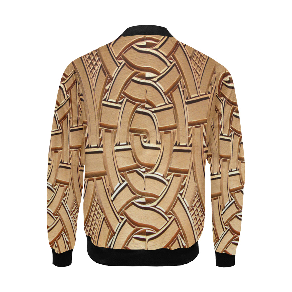 TEMBE ART WOOD Bomber Jacket for Men